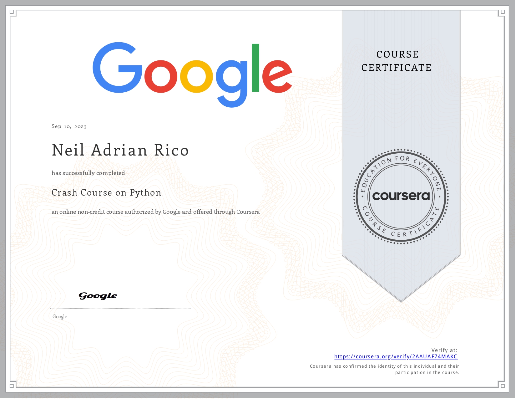 Python Certificate